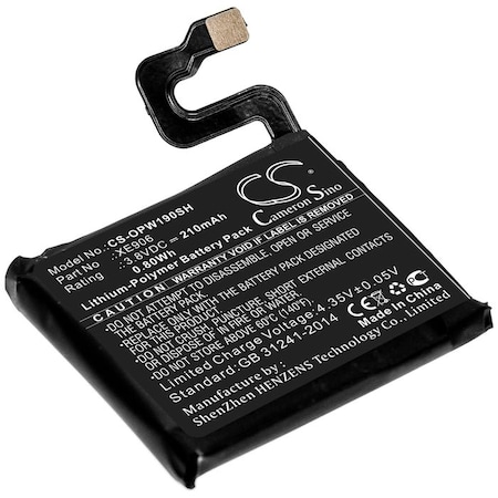 Bsc Preferred Oppo 41mm OW19W2 Watch 41mm Smart Watch Replacement Battery CS-OPW190SH